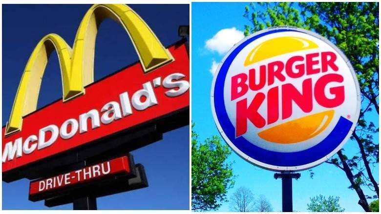 McDonald's and Burger King for July 4, 2021